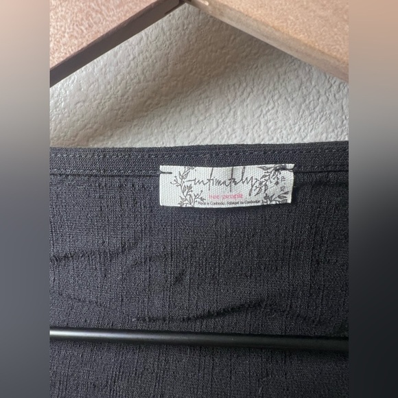 Free People Deep Conversations Bodysuit Black XS - Picture 6 of 9